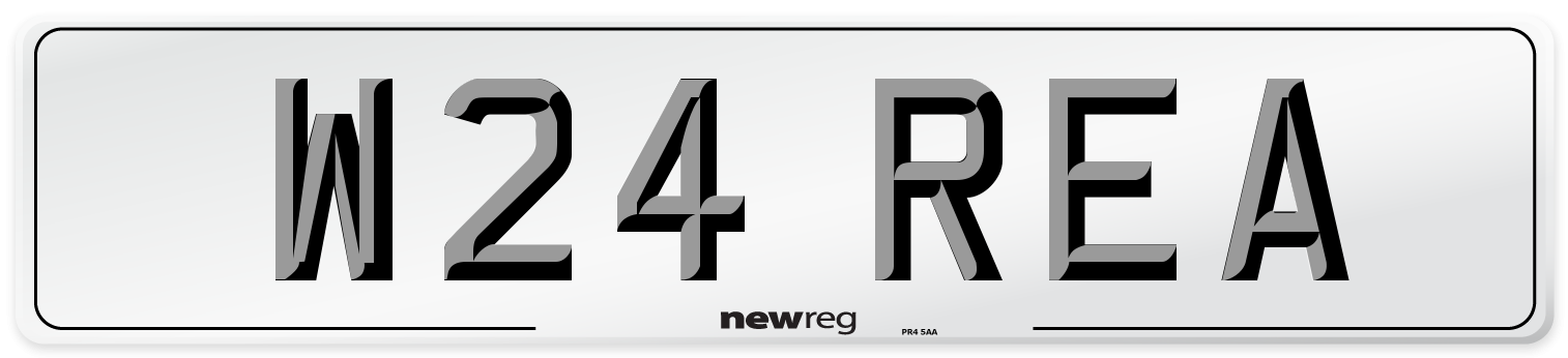 W24 REA Number Plate from New Reg